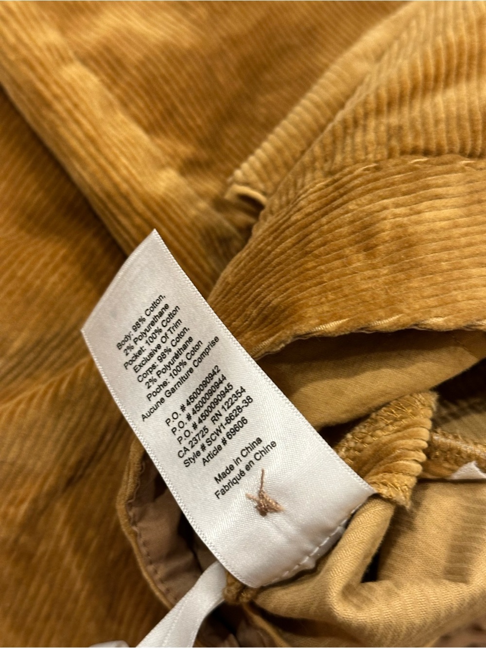 Babaton Corduroy Wide-Leg Pants in Camel size 2 - Picture 11 of 12